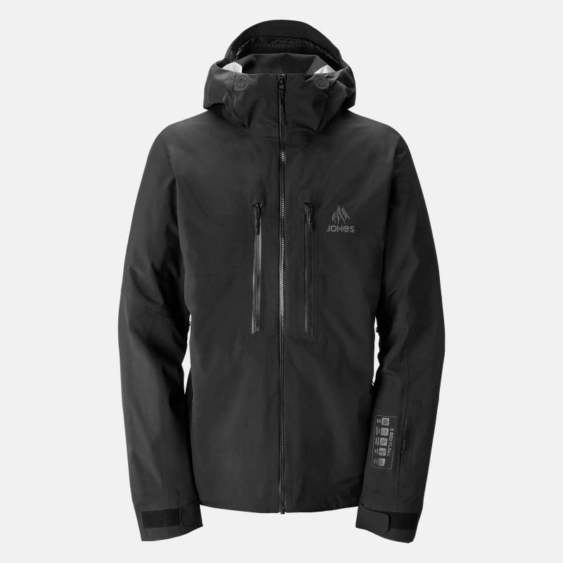 Jones Men's Shralpinist Stretch Recycled Jacket in the Stealth Black colorway