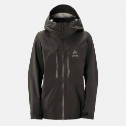 Jones Women's Shralpinist Stretch Recycled Jacket 2024 in the Stealth Black colorway.