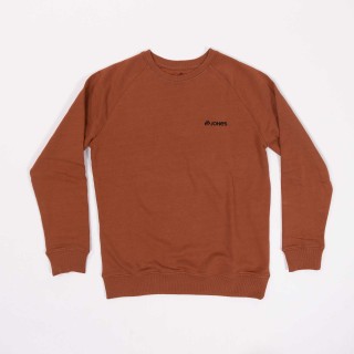 Jones Sierra Organic Cotton Crew Sweatshirt in the Terracotta colorway