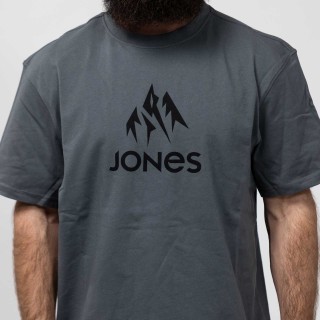 Jones Truckee Organic Cotton Tee in the Stealth Black colorway