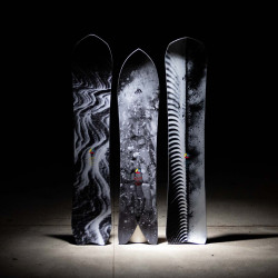 Andrew Miller limited Signature Series quiver - topsheets side by side