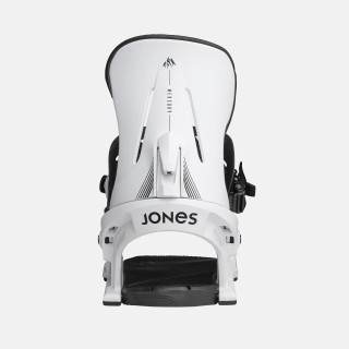 Jones Men's Mercury Snowboard Binding 2025 in the Cloud White colorway - Highback view