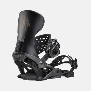 Jones Men's Apollo Pro Snowboard Binding 2025 in Stealth Black colorway - Back view