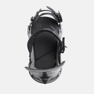 Jones Men's Meteorite Snowboard Binding 2025 in the Gray colorway - Top view