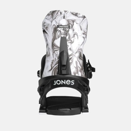 Jones Meteorite Surf Series Snowboard Binding 2025 in Black colorway - Back view