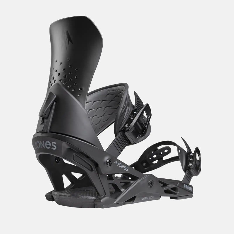 Jones Men's Orion Snowboard Binding 2025 in Eclipse Black colorway - Back view