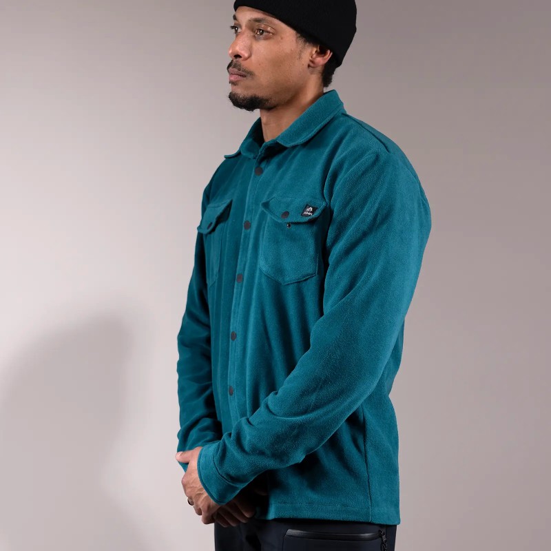 Men's December Recycled Fleece Shirt 2025 - Pacific Teal