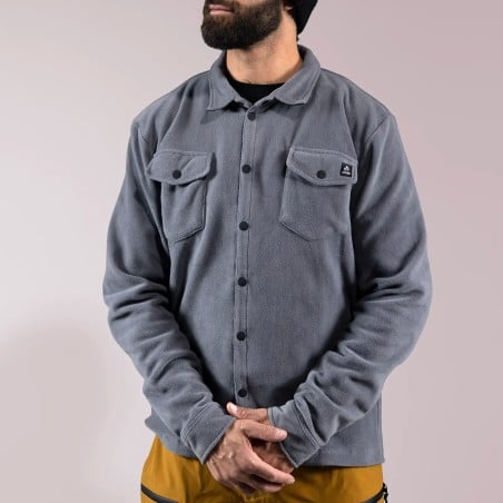 Men's December Recycled Fleece Shirt 2025 - Stone Gray