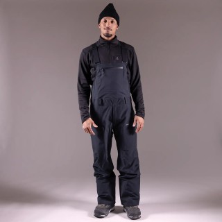 Men's Shralpinist Stretch Recycled Bibs 2025 - Stealth Black