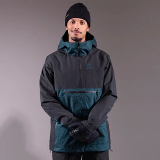 Men's MTN Surf Recycled Anorak 2025 - Pacific Teal Print