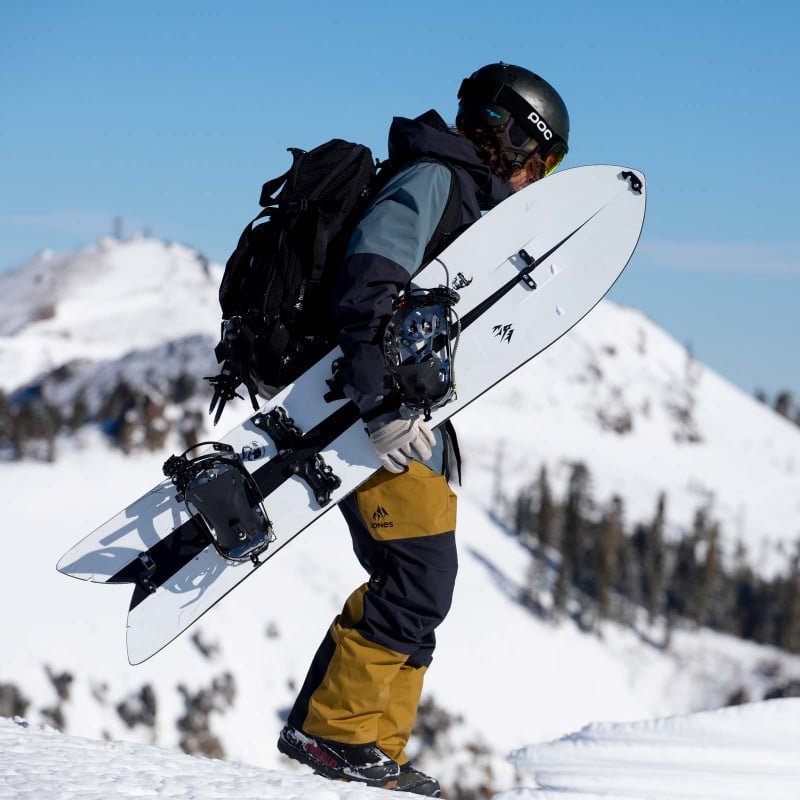 Jeremy Jones with the Jones Storm Chaser Splitboard