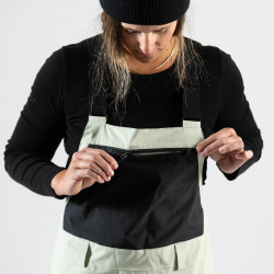 Zippered external chest pocket Zippered external chest pocket