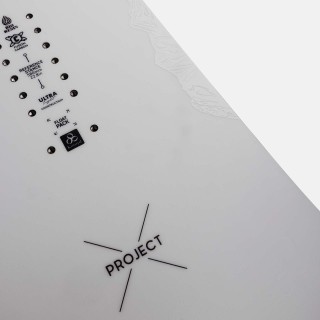 Jones Men's Ultralight Project X Snowboard 2024 topsheet details