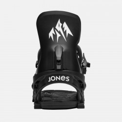 Jones Women's Equinox Snowboard Binding 2024 in the Eclipse Black colorway - Highback view