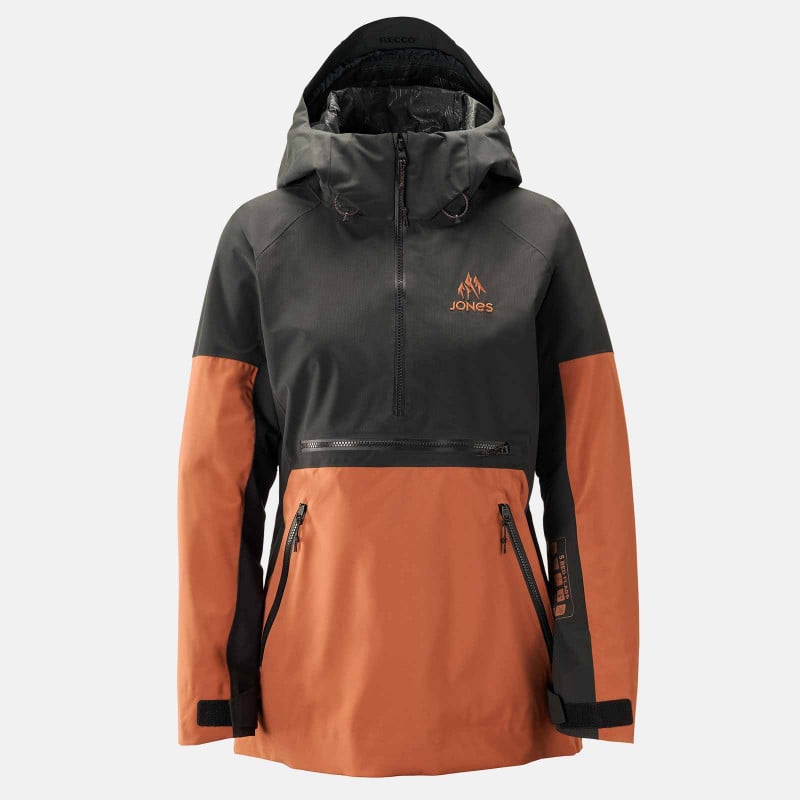 Jones Women's MTN Surf Recycled Anorak in the Terracotta colorway