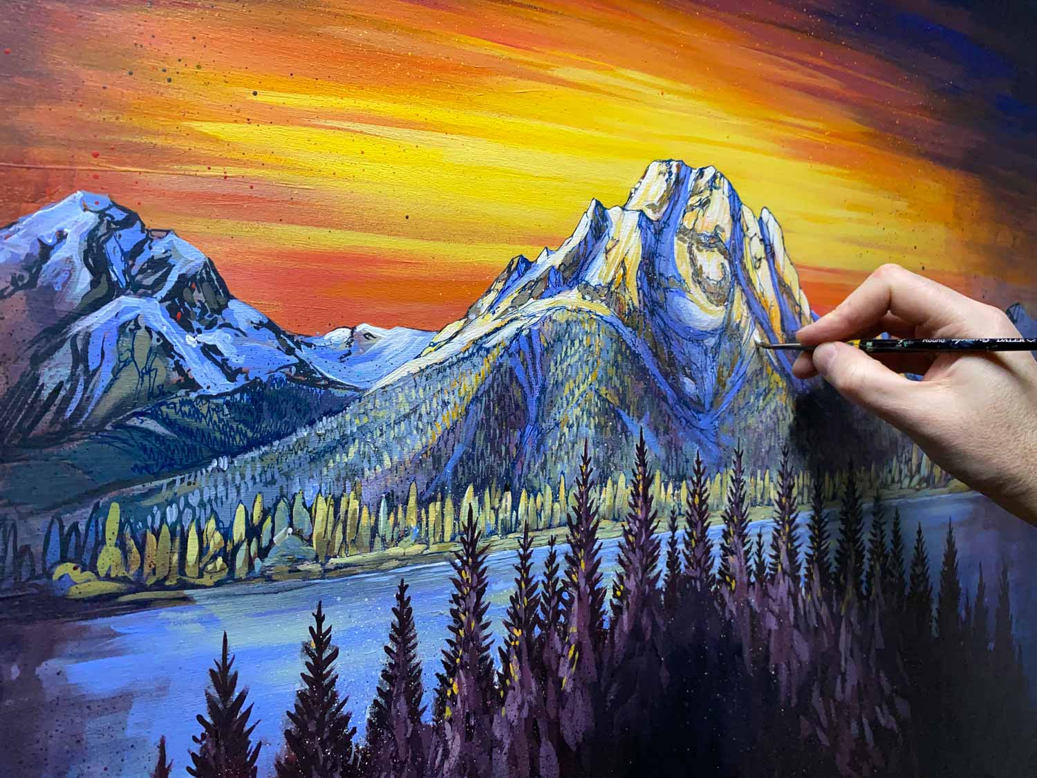 Watercolor 101: How to Paint a Simple Mountain Scene - Ski Utah
