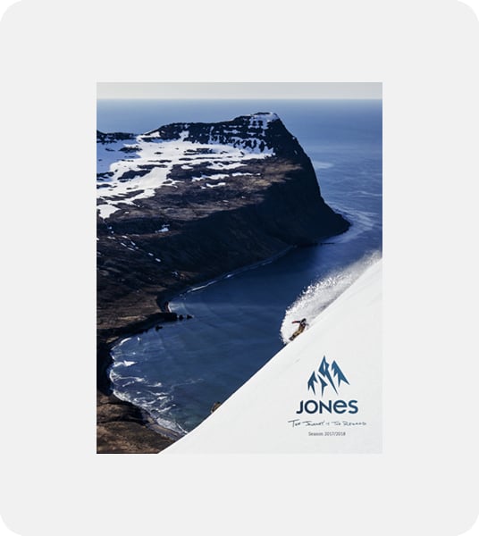 Jones Snowboards & Splitboards, Catalog and dealer book season 2017/2018